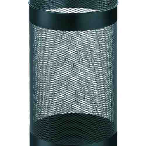 Cos metalic cu perforatii, forma rotunda, 15 litri, ALCO - negru