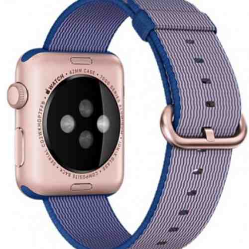 Curea pentru Apple Watch 38 mm iUni Woven Strap, Nylon, Electric Purple