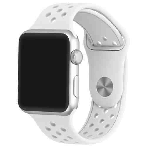 Curea pentru Apple Watch 42 mm Silicon Sport iUni White