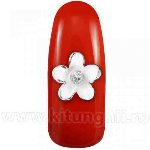 Decoratiune Unghii 3D - White Flower