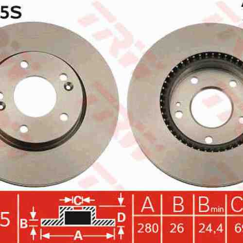 Disc frana TRW DF4865S