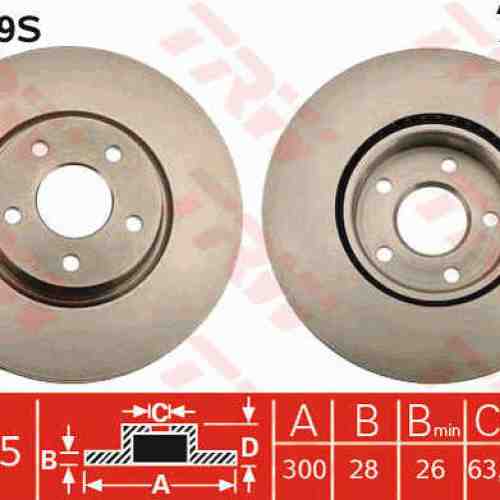 Disc frana TRW DF6019S