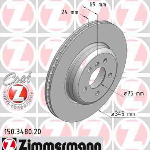Disc frana ZIMMERMANN 150.3480.20