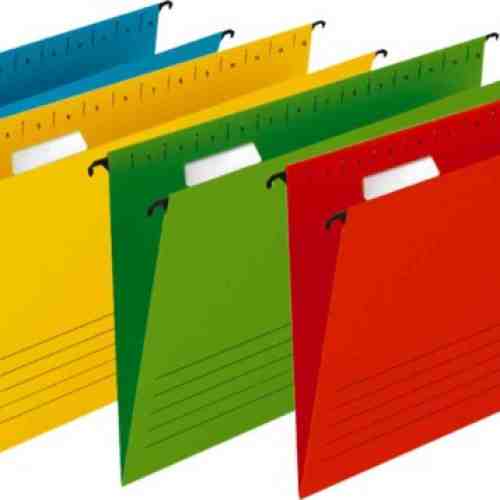 Dosar suspendabil cu eticheta, bagheta metalica, carton 230g/mp, Verticflex - verde