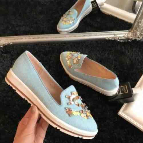 Espadrile Emotion Albastre Deschis Cod: 962 (CULOARE: Albastru, MARIME: 37)