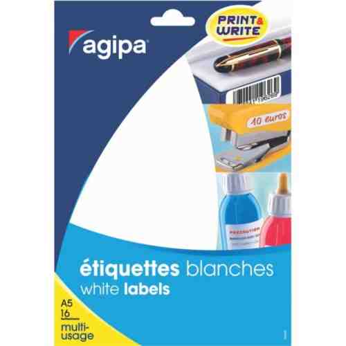 Etichete rotunde 294/A5 diametru 8mm 10 coli Agipa 114303 rosu