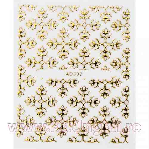 Folie Sticker 3D unghii - AD302