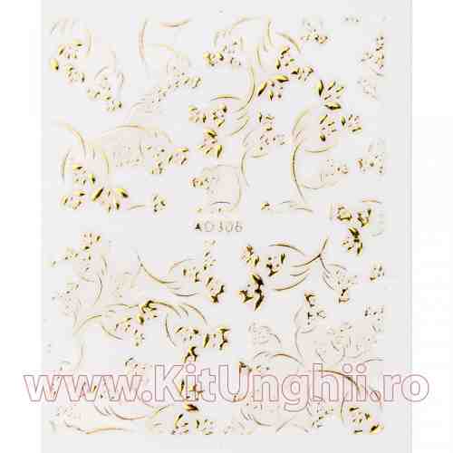 Folie Sticker 3D unghii - AD306