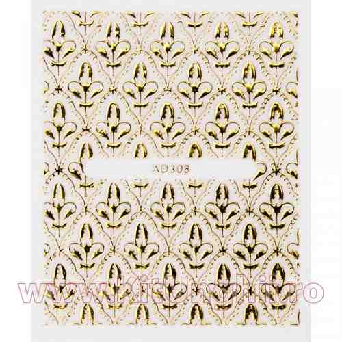 Folie Sticker 3D unghii - AD308