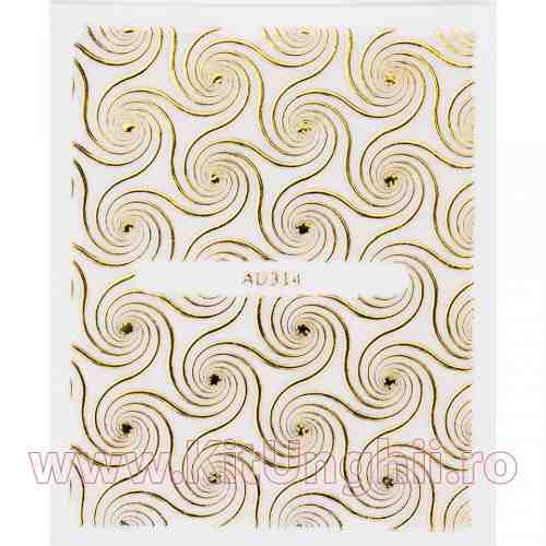 Folie Sticker 3D unghii - AD314
