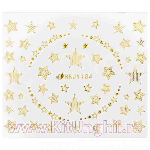 Folie Sticker 3D unghii - HBJY184