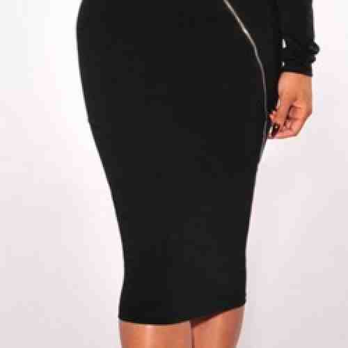 Fusta De Club Accent Negru Cod: R019 (CULOARE: Negru, Marime: L)