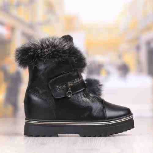 Ghete Dama Negre Imblanite Cod: 517p (CULOARE: Negru, MARIME: 40)