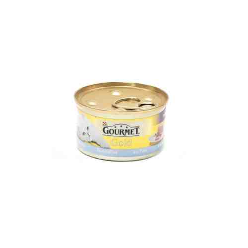 Hrana umeda pentru pisici Gourmet Gold Mousse Peste 85 gr