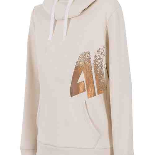 Hanorac sport de dama 4F Gold White