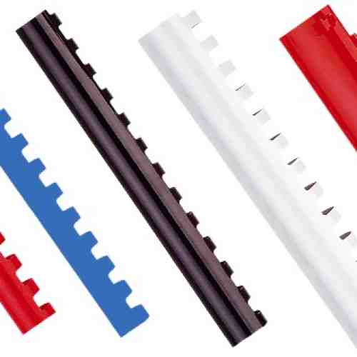 Inele plastic 8 mm, max 45 coli, 100buc/cut, OPUS - negru