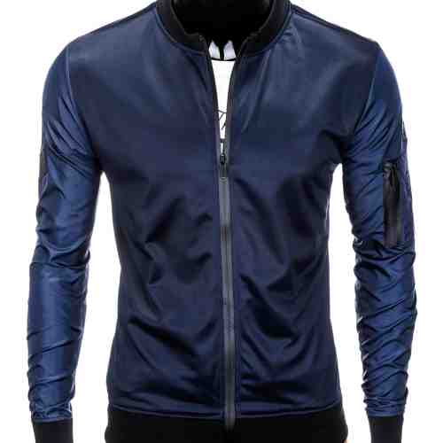 Jacheta pentru barbati, slim fit, casual, bleumarin - B749