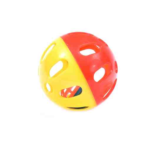 Jucarie pentru rozatoare Beeztees Bila Plastic cu Clopotel 7.5cm