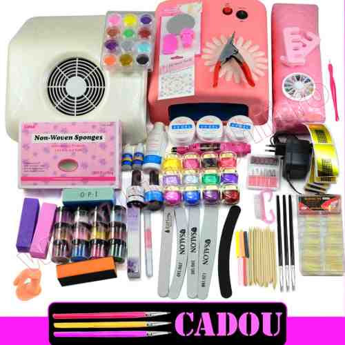 Kit Unghii False cu Gel UV - Promotie #09 + CADOU Set 3 Pensule Nail-Art