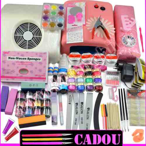 Kit Unghii False cu Gel UV - Promotie #19 + Cadou Set 3 Pensule Nail-Art