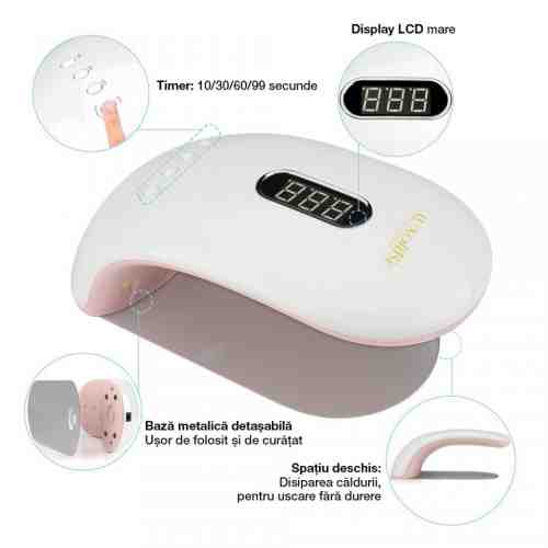 Lampa LED UV Unghii Gel 36W PerfectCare PRO, LUXORISE Germania