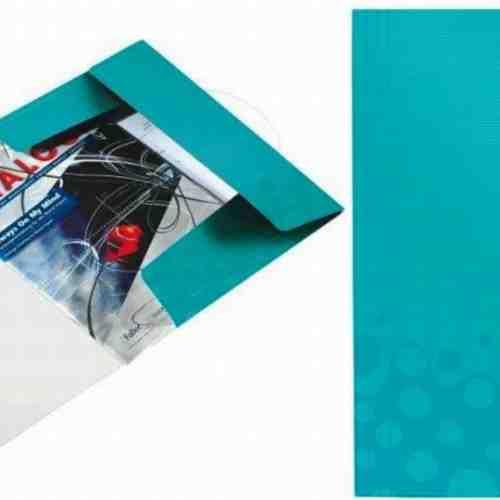 Mapa cu elastic LEITZ Wow, plastic PP - turcoaz metalizat