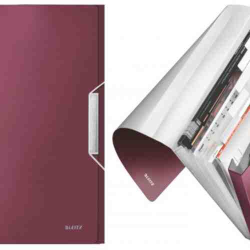 Mapa tip Proiect LEITZ Style, plastic PP - grena