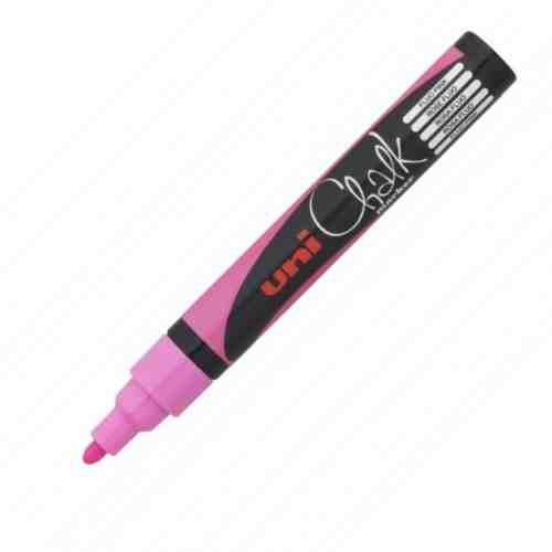 Marker creta UNI Chalk PWE-5M roz fluorescent