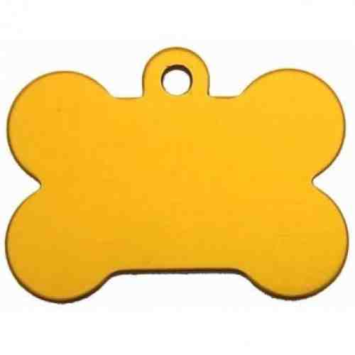 Medalion pentru caini Tag Os Auriu L