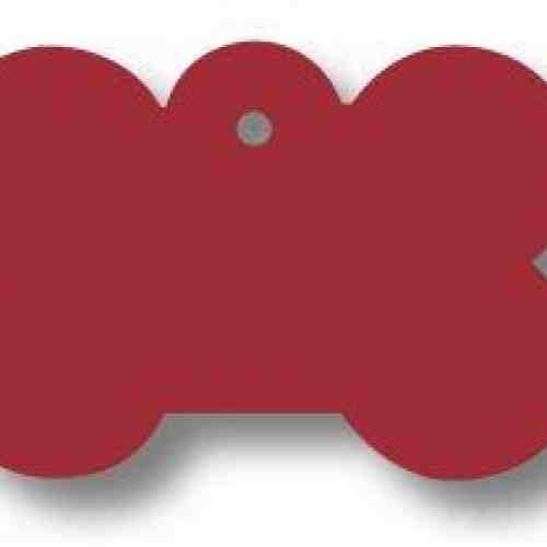 Medalion pentru caini Tag Os Rosu L