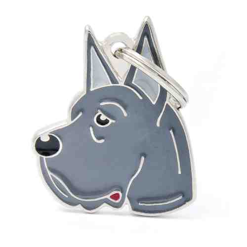 ​MyFamily Medalion Caine Dog German Grey