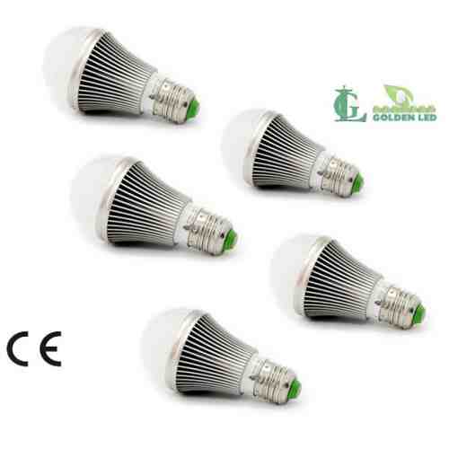 Pachet becuri led Bec LED 5W-6000K Lumina Rece 5 bucati