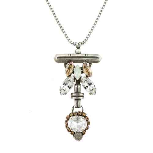 Pandantiv cu lant Champagne and Caviar placat cu argint 925 | 5098/1-391100SP