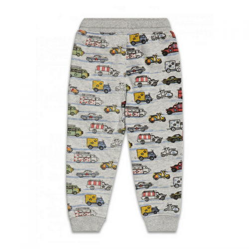 Pantaloni de trening cu imprimeu masini
