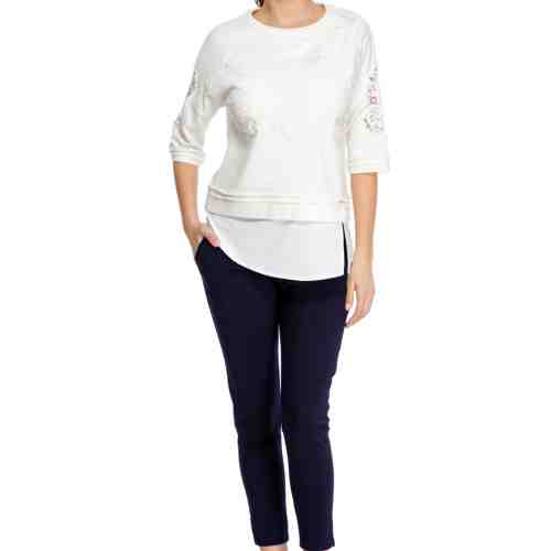 Pantaloni Terry Bleumarin