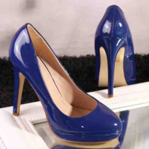 Pantofi Dama Albastrii Cod: A96 (CULOARE: Albastru, DIMENSIUNE TOC: 9, MARIME: 39)