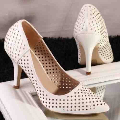 Pantofi Dama Albi Cod: A125 (CULOARE: Alb, DIMENSIUNE TOC: 9, MARIME: 38)