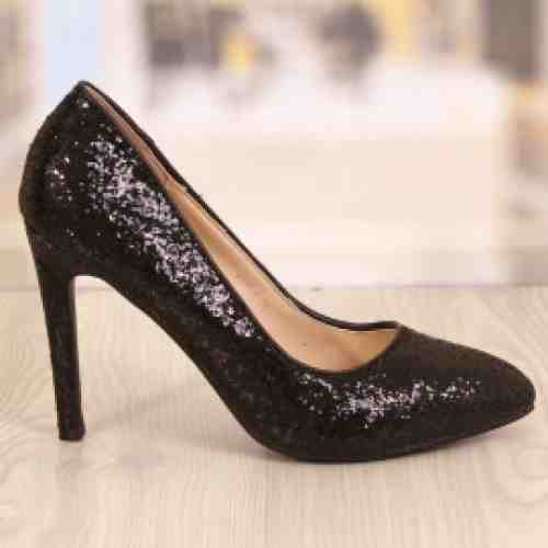 Pantofi Dama Emerald Negrii Cod: 761 (CULOARE: Negru, DIMENSIUNE TOC: 10, MARIME: 40)
