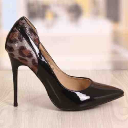 Pantofi Dama Lucky Negrii Cod: 878 (CULOARE: Negru, DIMENSIUNE TOC: 11, MARIME: 37)