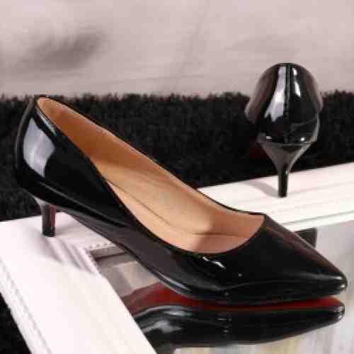 Pantofi Dama Negrii Cod: A147 (CULOARE: Negru, DIMENSIUNE TOC: 5, MARIME: 39)