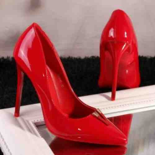 Pantofi Dama Rosii Cod: A103 (CULOARE: Rosu, DIMENSIUNE TOC: 11, MARIME: 38)
