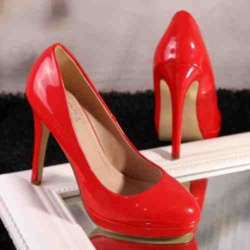 Pantofi Dama Rosii Cod: A136 (CULOARE: Rosu, DIMENSIUNE TOC: 9, MARIME: 37)