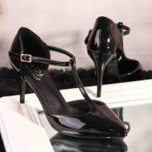 Pantofi Stiletto Luky Negrii Cod: A372 (CULOARE: Negru, DIMENSIUNE TOC: 8, MARIME: 37)