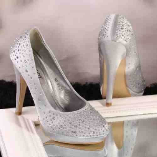 Pantofi Stiletto Lux 2 Argintii Cod: A395 (CULOARE: Argintiu, DIMENSIUNE TOC: 10, MARIME: 36)
