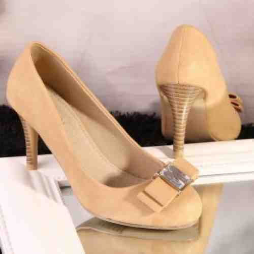 Pantofi Stiletto Melissa Bej Cod: A415 (CULOARE: Bej, DIMENSIUNE TOC: 8, MARIME: 40)