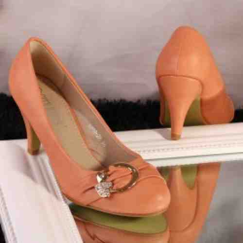 Pantofi Stiletto Nexam Portocalii Cod: A424 (CULOARE: Portocaliu, DIMENSIUNE TOC: 7, MARIME: 41)