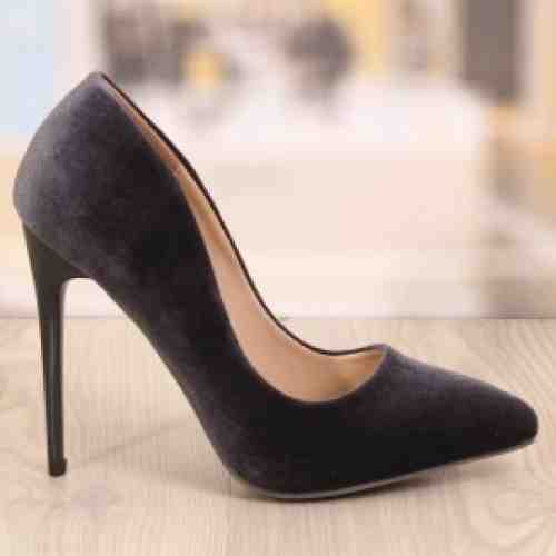 Pantofi Stiletto Tommy Gri/Navy Cod: 768 (CULOARE: Gri, DIMENSIUNE TOC: 11, MARIME: 39)