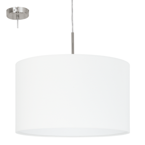 Pendul Eglo PASTERI 60W, Ø380, alb