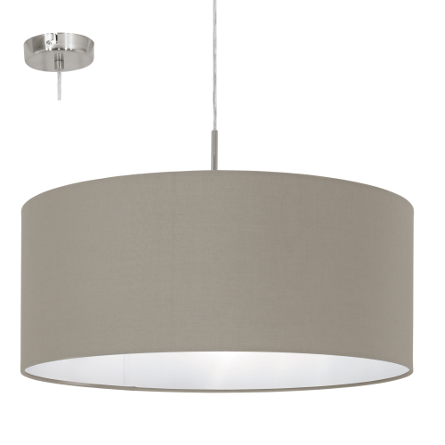 Pendul Eglo PASTERI 60W, Ø530, beige-taupe