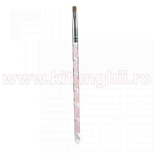 Pensula Modelare Gel Pink Leaf